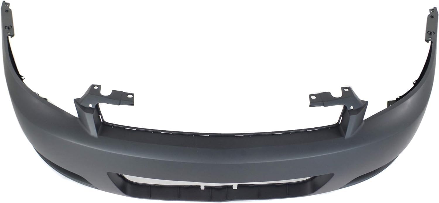 Front Bumper Cover Primed Without Fog Light Holes Direct Replacement Compatible With 2006-2013 Chevrolet Impala / 2014-2016 Limited GM1000763 89025047