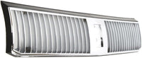 Front Grille Chrome Shell And Insert Plastic Direct Replacement Compatible With 1989-1991 Oldsmobile Cutlass Ciera GM1200106 10068949