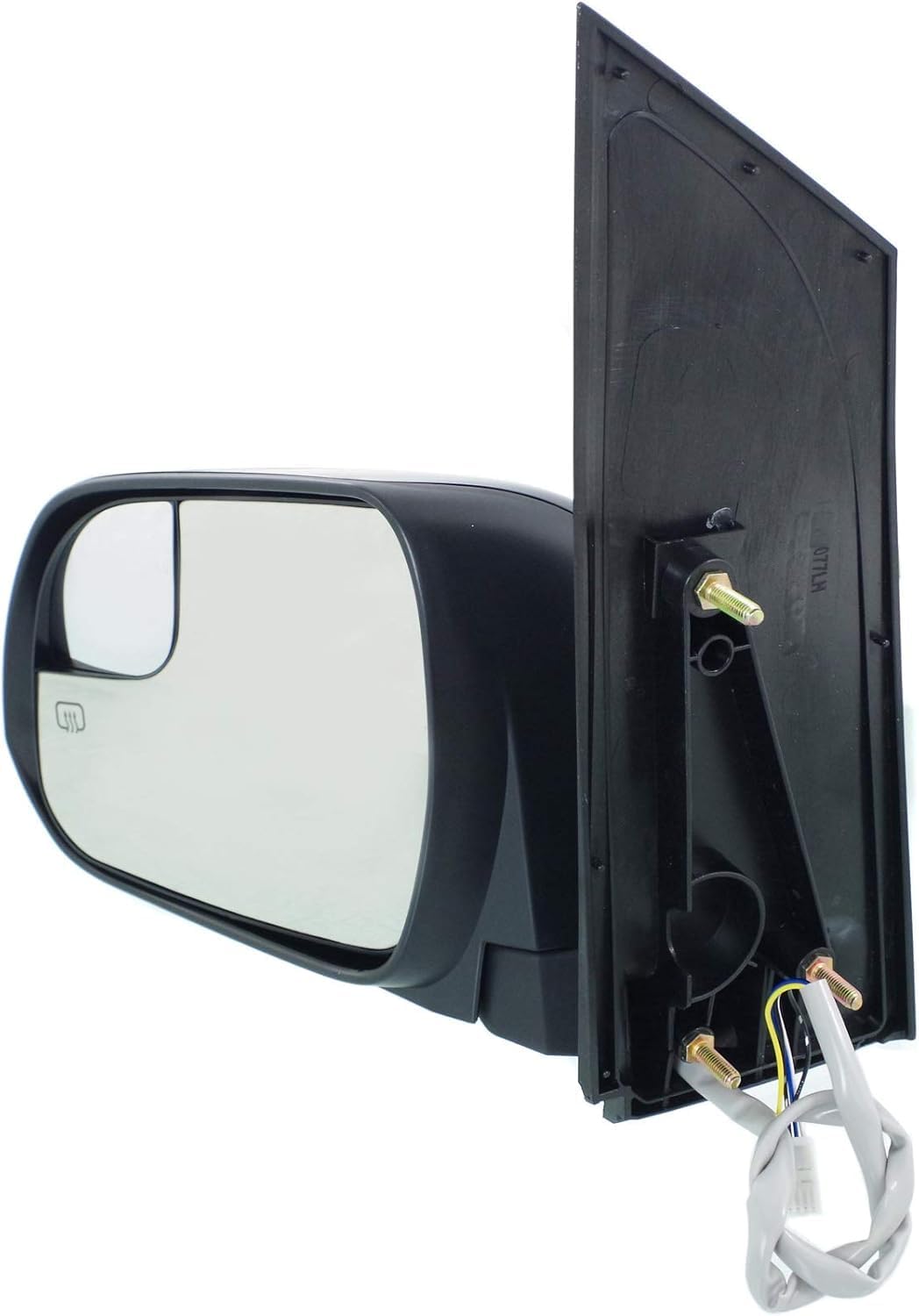 Front Power Mirror Manual Folding Heated Primed Left Driver Side Direct Replacement Compatible With 2015-2020 Toyota Sienna TO1320339 8794008150C1 8794008150