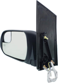 Front Power Mirror Manual Folding Heated Primed Left Driver Side Direct Replacement Compatible With 2015-2020 Toyota Sienna TO1320339 8794008150C1 8794008150