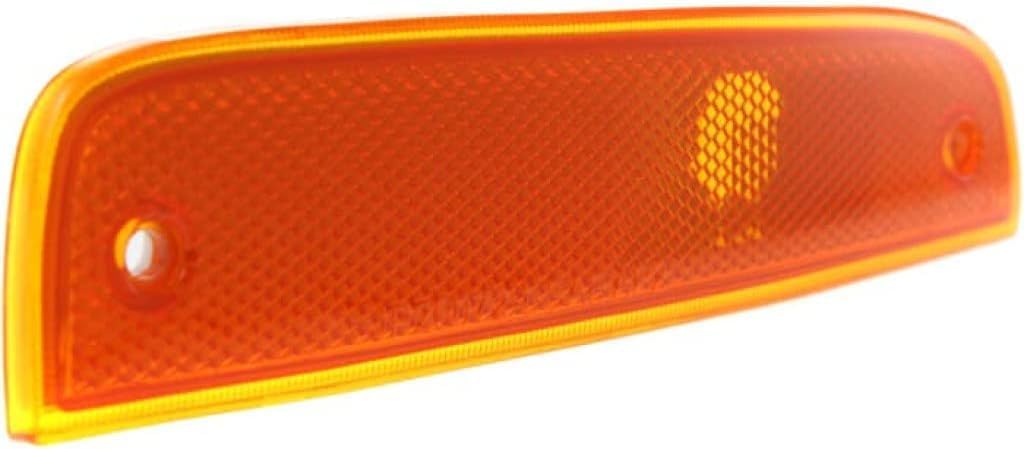 Front Marker Light Right Passenger Side Direct Replacement Compatible With 1997-2001 Jeep Cherokee CH2551118 55055146