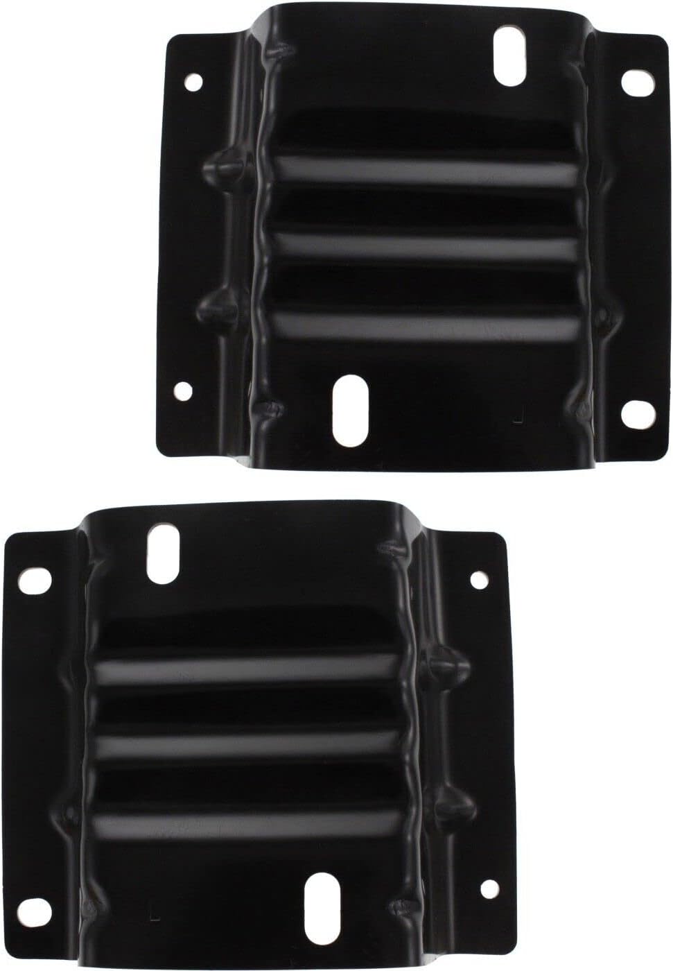 Set Of 2 Front Bumper Mounting Bracket Steel Plate Left Driver & Right Passenger Side Direct Replacement Compatible With 2008-2021 Ford Econoline E-150 E-250 E-350 E-450 FO1067176