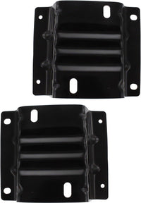 Set Of 2 Front Bumper Mounting Bracket Steel Plate Left Driver & Right Passenger Side Direct Replacement Compatible With 2008-2021 Ford Econoline E-150 E-250 E-350 E-450 FO1067176