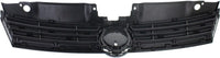 Front Grille Assembly Primed Shell And Insert Plastic Direct Replacement Compatible With 2011-2014 Volkswagen Jetta VW1200151 5C6853651QWA