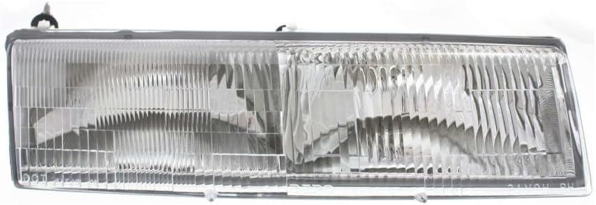 Set Of 2 Front Headlights Assembly Right Passenger & Left Driver Side Direct Replacement Compatible With 1989-1990 Mercury Cougar / 1992-1994 Grand Marquis FO2502126 FO2503126