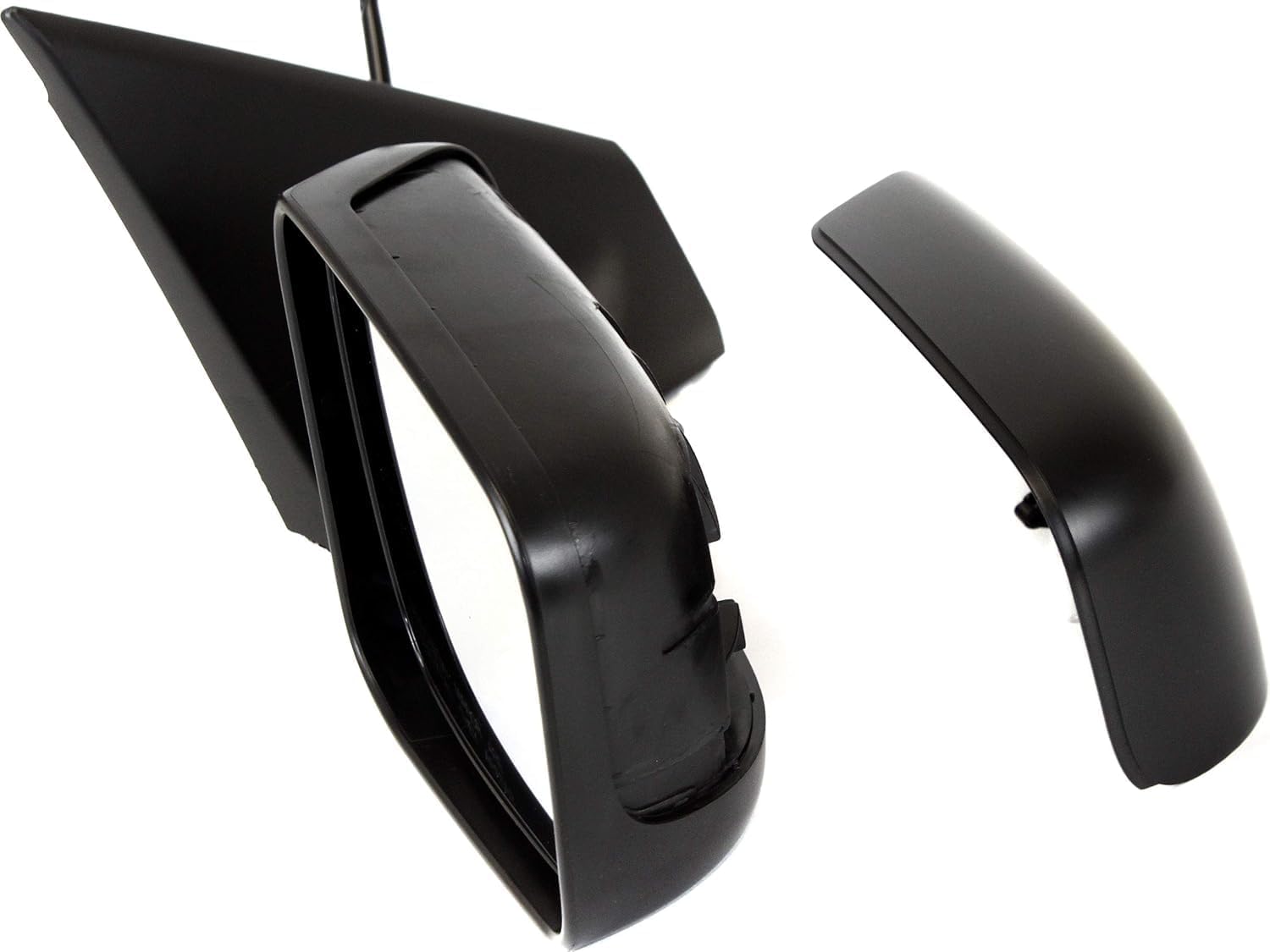 Set Of 2 Front Power Mirror Manual Folding Heated Primed Left Driver & Right Passenger Side Direct Replacement Compatible With 2008-2013 Nissan Rogue / 2014-2015 Select NI1321236