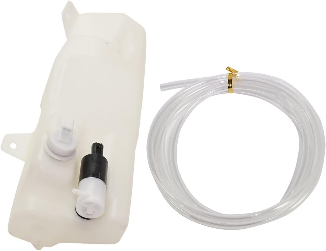 Washer Reservoir Assembly With Pump Cap & Sensor Direct Replacement Compatible With 2005 Dodge Ram CH1288198 55077476AC-PFM