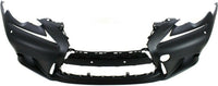 Front Bumper Cover + Upper & Lower Grille Primed + Head Lights + Fog Lamp Covers Left Driver And Right Passenger Side Direct Replacement Compatible With 2014-2016 Lexus IS250 / IS350