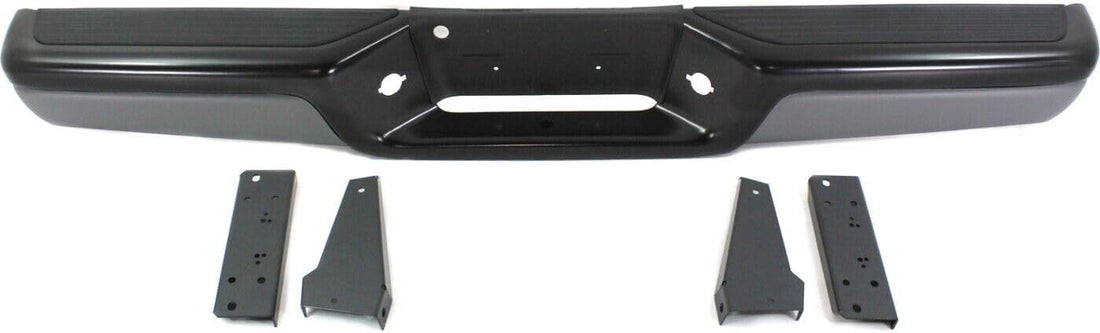 Step Bumper Face Bar With Pad & Mounting Bracket Direct Replacement Compatible With 1997-2004 Dodge Dakota CH1103104
