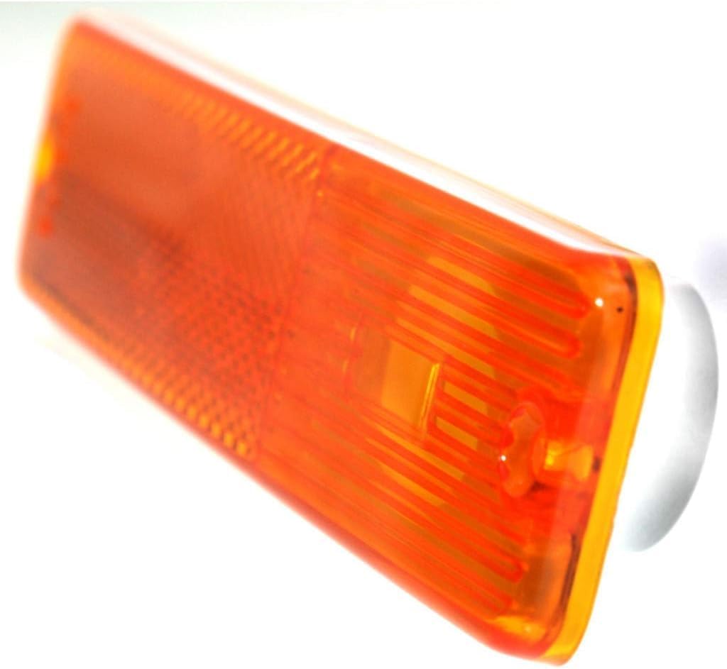 Front Side Marker Lens Corner Light Left Driver Side Direct Replacement Compatible With 1968-1986 Jeep CJ Series CH2550107 J0994020