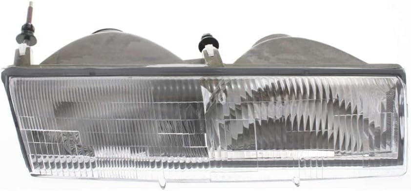 Set Of 2 Front Headlights Assembly Right Passenger & Left Driver Side Direct Replacement Compatible With 1989-1990 Mercury Cougar / 1992-1994 Grand Marquis FO2502126 FO2503126