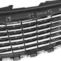 Front Grille Assembly Plastic Chrome Shell With Textured Insert Direct Replacement Compatible With 2011-2016 Chrysler Town & Country CH1200350 68100692AB