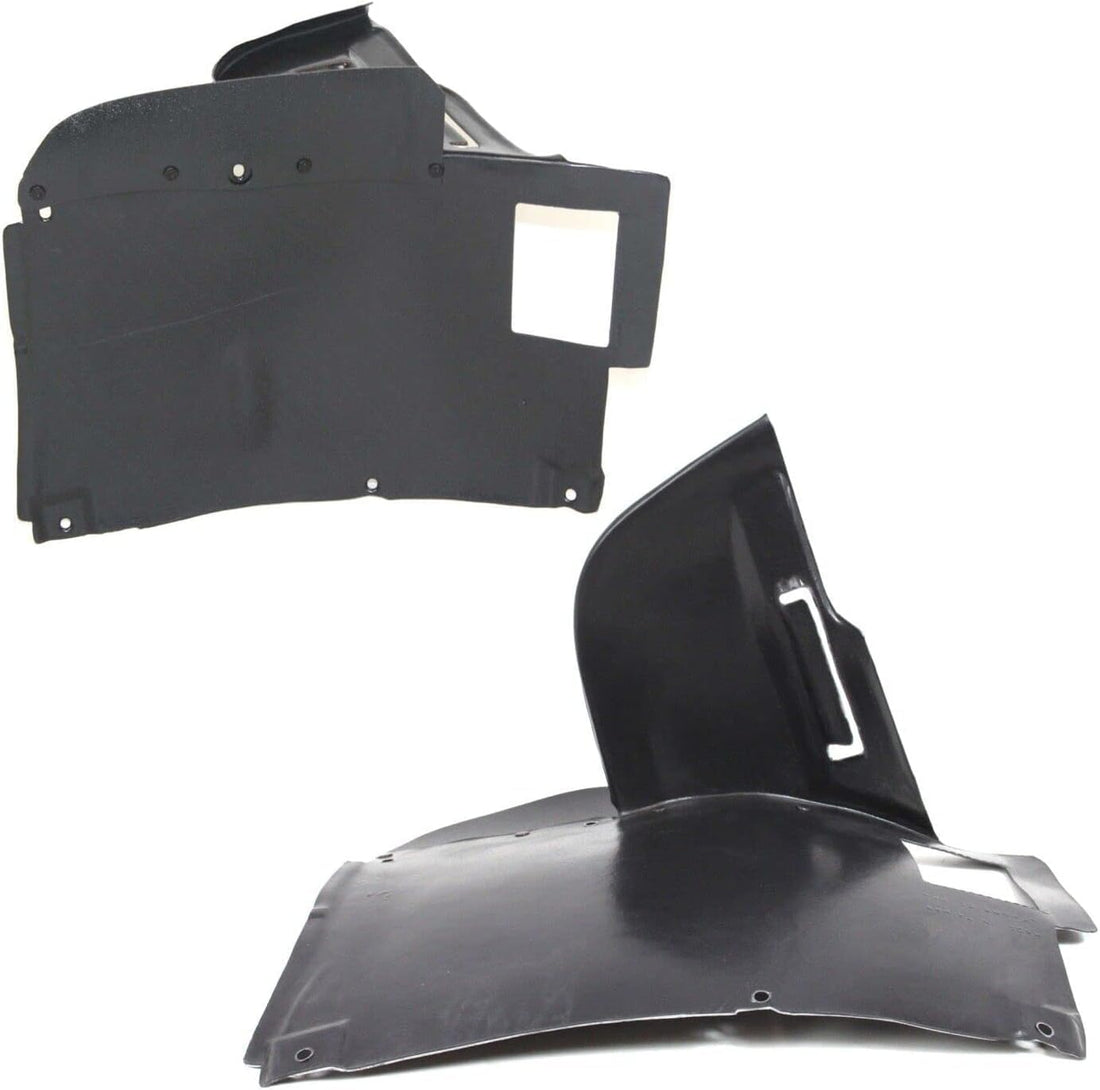 Set of 2 Front Engine Splash Shield Under Cover Plastic Left Driver & Right Passenger Side Direct Replacement Compatible with 2001-2003 BMW 5-Series BM1228104 BM1228103