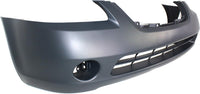 Front Bumper Cover Primed With Fog Light Holes Direct Replacement Compatible With 2002-2004 Nissan Altima NI1000193 620228J040