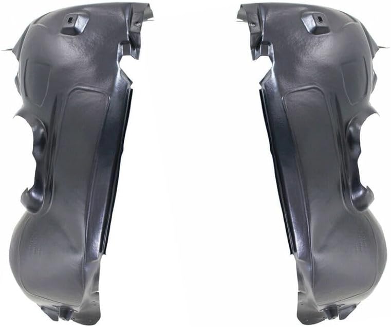 Front Engine Splash Shield Under Cover + Fender Liners Left Driver & Right Passenger Side Direct Replacement Compatible With 2012-2018 Ford Focus FO1228119 FO1248160 FO1249160