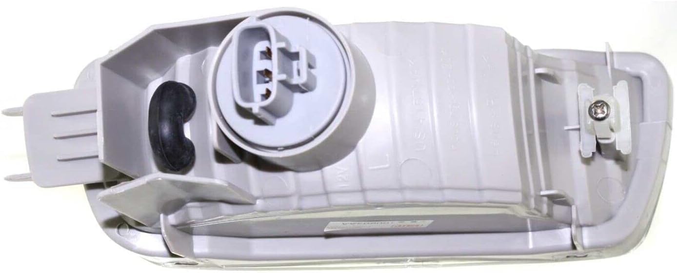 Front Headlights + Signal Lights + Corners Lamps With Chrome Trim Assembly Left Driver & Right Passenger Side Direct Replacement Compatible With 2001-2004 Toyota Tacoma TO2502136