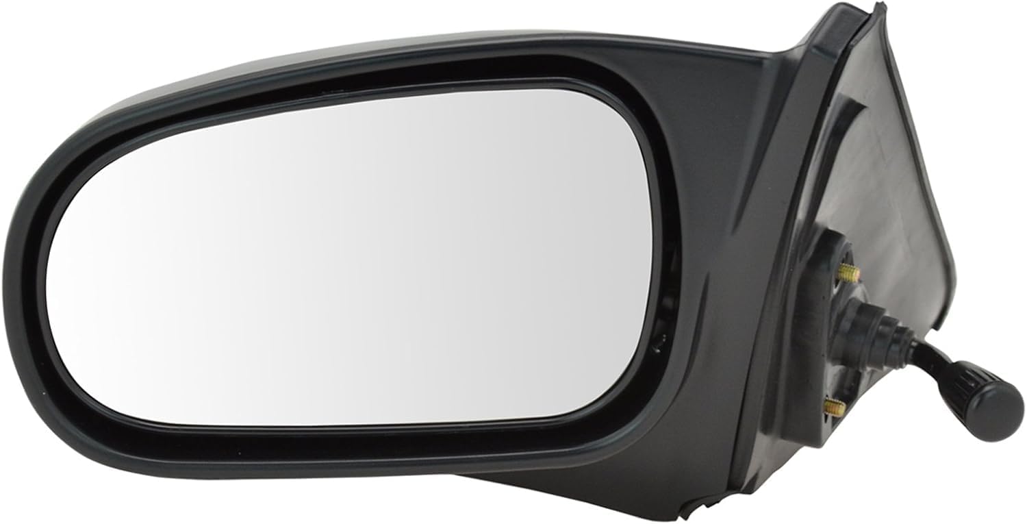 Set Of 2 Front Power Mirror Manual Adjust Non-Folding And Heated Textured Right Passenger & Left Driver Side Direct Replacement Compatible With 1996-2000 Honda Civic HO1320122