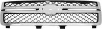 Front Bumper Chrome + Grille + Upper Cover + Lower Valance + Extension + Headlights + Fog Lights Left & Right Side Direct Replacement Compatible With 2011-2014 Silverado 2500HD 3500HD