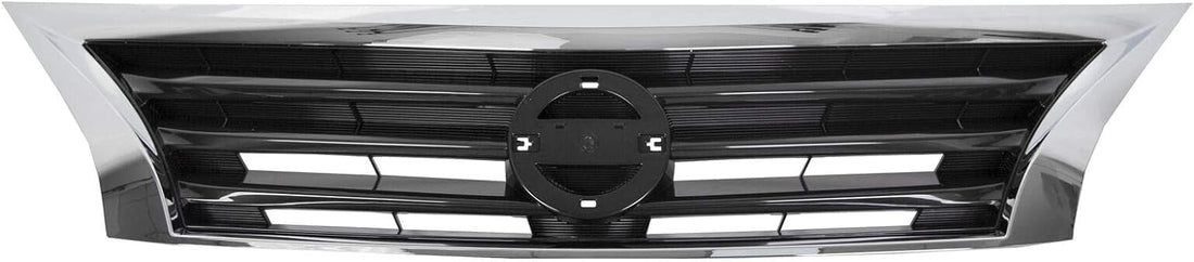 Front Grille Chrome Shell/Black Insert Direct Replacement Compatible With 2013-2015 Nissan Altima NI1200250 623103TA0A