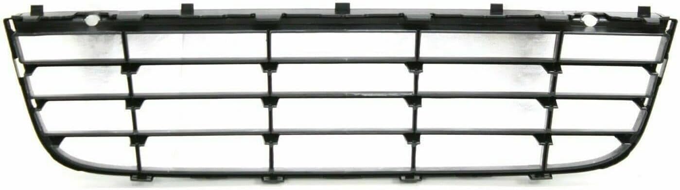 Front Bumper Cover Primed + Upper & Lower Grille + Fog Light Cover Left Driver & Right Passenger Side Direct Replacement Compatible With 2005-2010 Volkswagen Jetta VW1200139