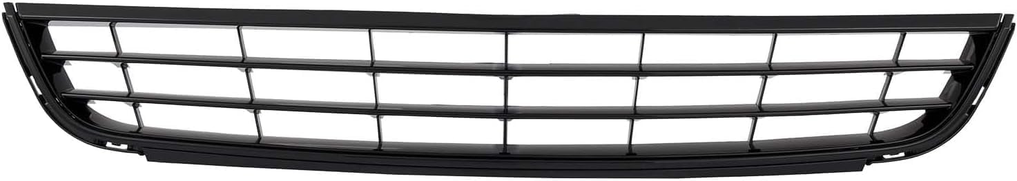 Front Upper & Lower Grille + Fog Light Covers Left Driver & Right Passenger Side Direct Replacement Compatible With 2011-2014 Volkswagen Jetta VW1036121 VW1200151 VW1038119