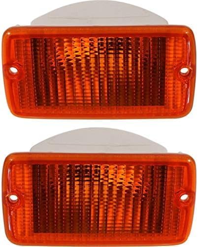 et Of 2 Front Turn Signal Light Lens And Housing Left Driver & Right Passenger Side Direct Replacement Compatible With 2001-2006 Jeep Wrangler CH2521141 CH2520141