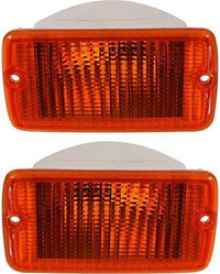 et Of 2 Front Turn Signal Light Lens And Housing Left Driver & Right Passenger Side Direct Replacement Compatible With 2001-2006 Jeep Wrangler CH2521141 CH2520141