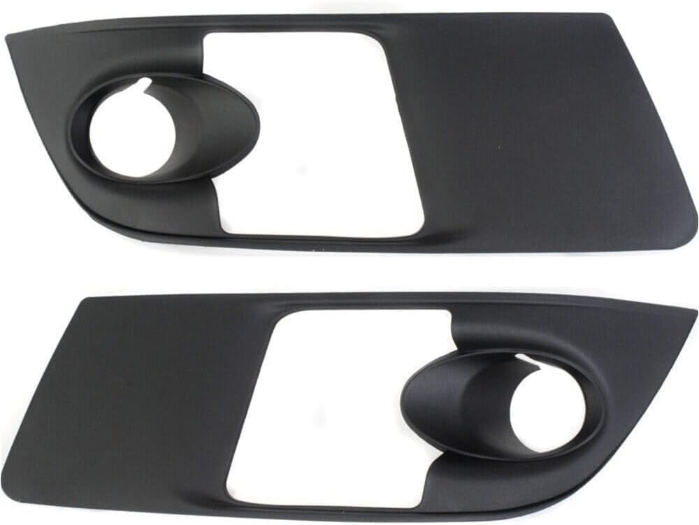 Set Of 2 Front Fog Light Molding Primed Left Driver & Right Passenger Side Direct Replacement Compatible With 2007-2010 Saturn Outlook GM1039107 GM1038107 15947966 15947965