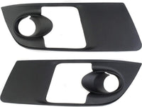 Set Of 2 Front Fog Light Molding Primed Left Driver & Right Passenger Side Direct Replacement Compatible With 2007-2010 Saturn Outlook GM1039107 GM1038107 15947966 15947965
