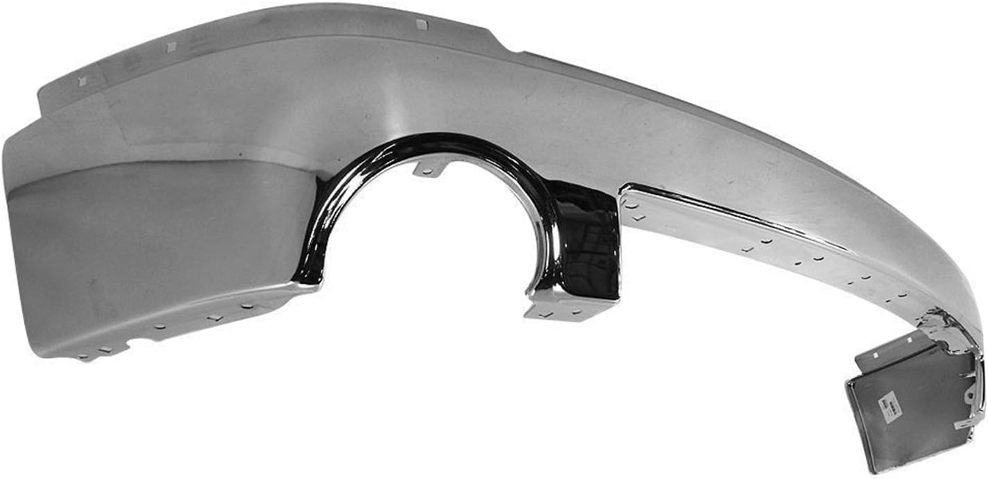 Front Bumper Chrome Steel Direct Replacement Compatible With 2007-2013 GMC Sierra 1500 GM1002833 15901505