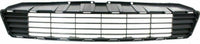 Front Bumper Cover Primed Plastic + Upper & Lower Grille Direct Replacement Compatible With 2012-2014 Toyota Prius C