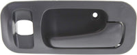 Set of 2 Rear Interior Door Handle Textured with Hole Right Passenger & Left Driver Side Direct Replacement Compatible with 1992-1995 Honda Civic / 1995-1997 Odyssey 72620SR4J02ZB
