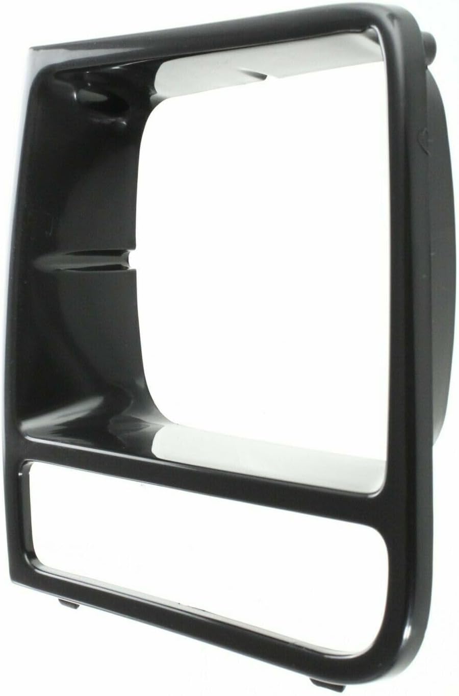 Front Bumper Upper Grille + Head Lamp Door Bezel Primed Left Driver & Right Passenger Side Direct Replacement Compatible With 1997-2001 Jeep Cherokee CH1200208 CH2512157 CH2513157