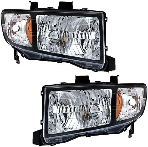 Set Of 2 Front Headlight Lens And Housing Right Passenger & Left Driver Side Direct Replacement Compatible With 2006-2008 Honda Ridgeline HO2502128 HO2503128 33151SJCA02 33101SJCA02