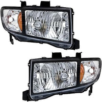 Set Of 2 Front Headlight Lens And Housing Right Passenger & Left Driver Side Direct Replacement Compatible With 2006-2008 Honda Ridgeline HO2502128 HO2503128 33151SJCA02 33101SJCA02