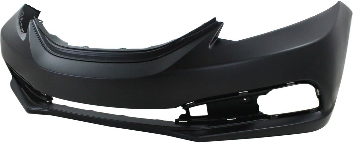 Front Bumper Cover Primed Direct Replacement Compatible With 2013-2015 Honda Civic Sedan HO1000290 04711TR3A50ZZ