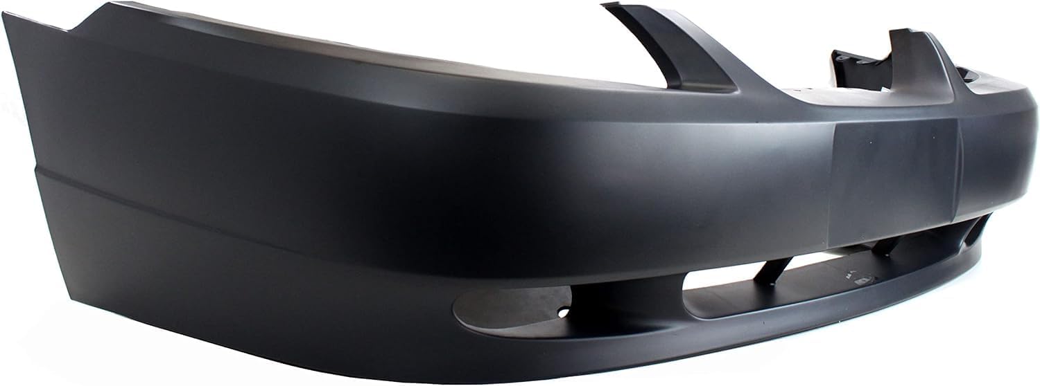 Front Bumper Cover Primed With Fog Light Holes Direct Replacement Compatible With 1999-2004 Ford Mustang FO1000439 YR3Z17D957GA