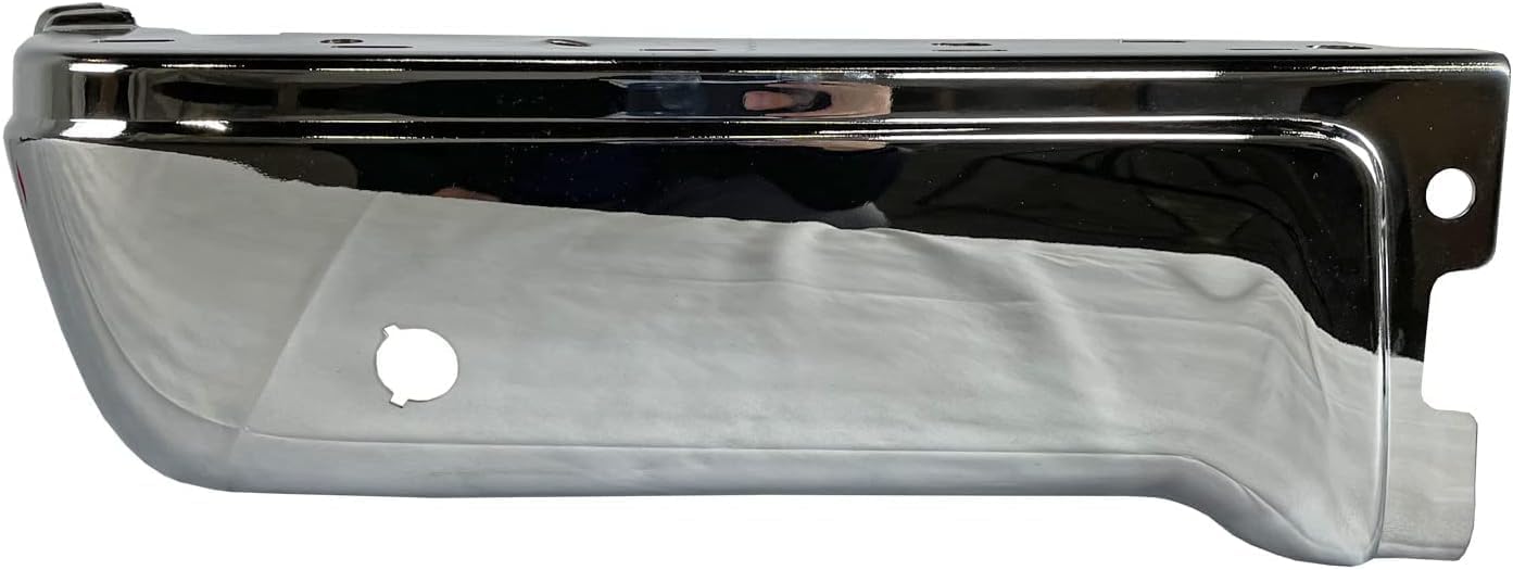 Rear Bumper Face Bar End Cap Chrome Steel Left Driver Side Direct Replacement Compatible With 2009-2014 Ford F-150 FO1102372 9L3Z17906B