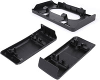 Front License Plate Bracket + Bumper Molding Textured Left Driver & Right Passenger Side Direct Replacement Compatible with 2009-2014 Ford F-150 FO1053100 FO1068134 9L3Z17A385A