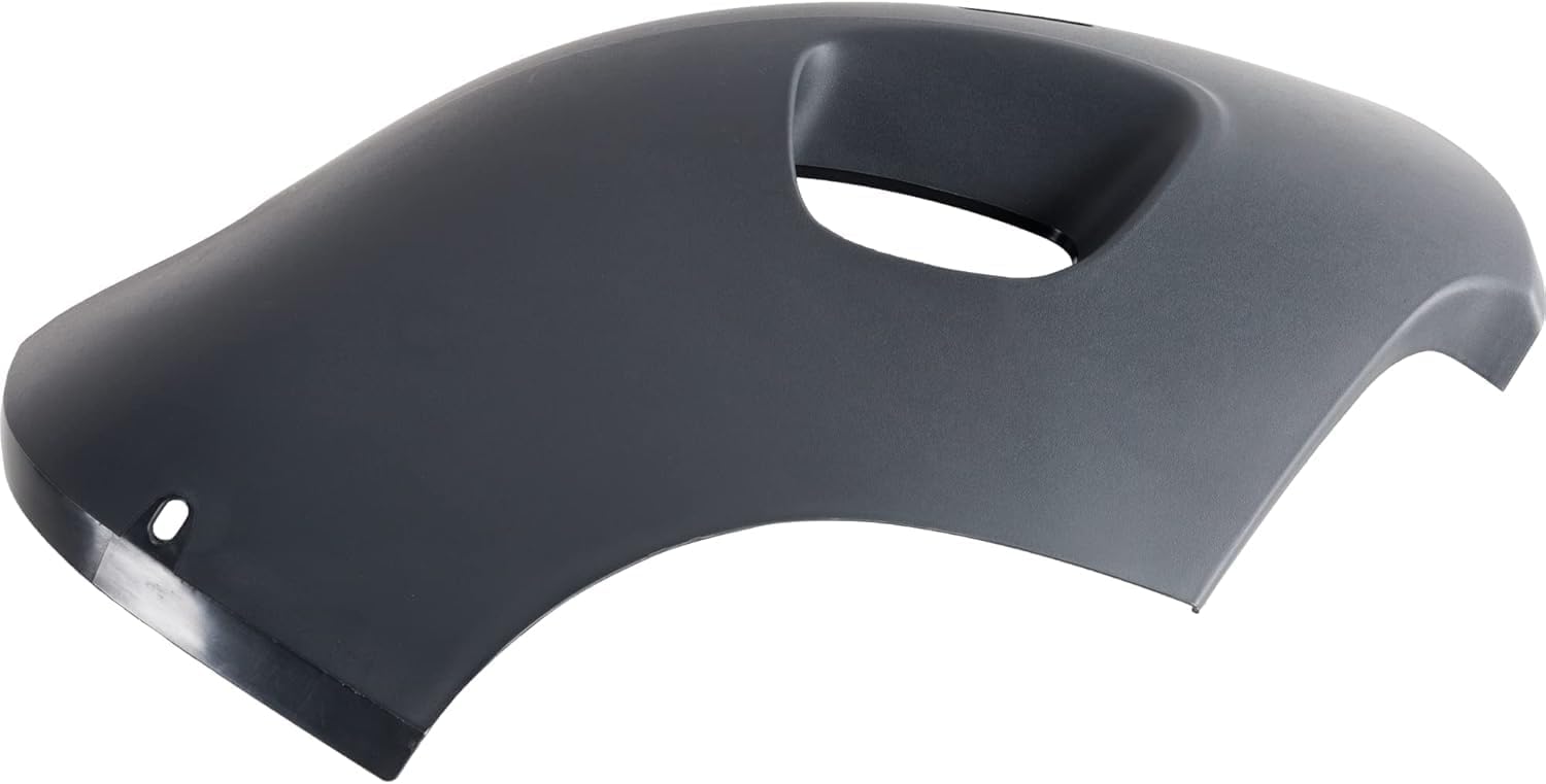 Front Bumper End Cap With Fog Light Hole Primed Right Passenger Side Direct Replacement Compatible With 2003-2006 Volvo XC90 VO1017101 86483351