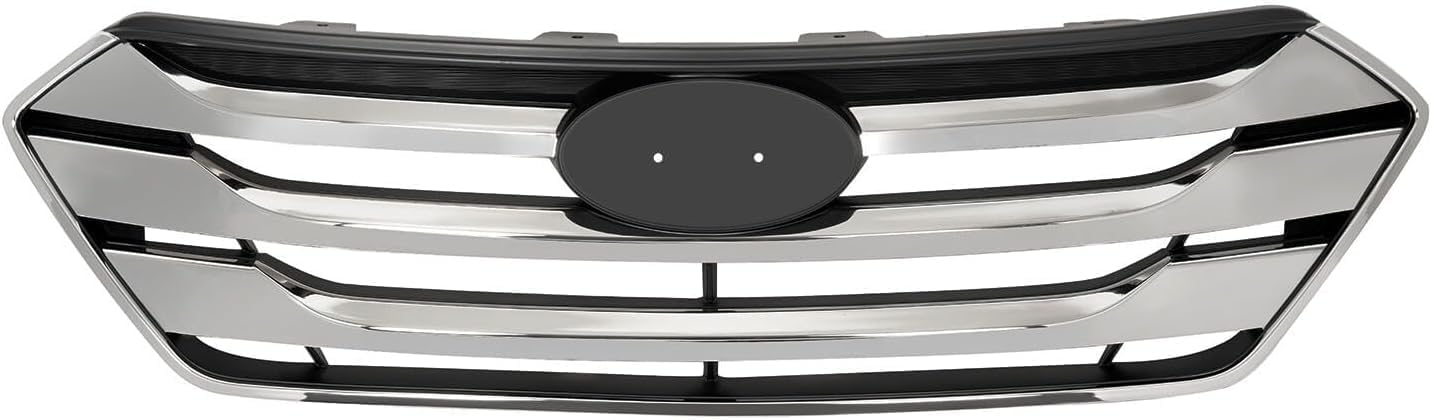 Front Bumper Cover Primed + Valance + Upper & Lower Grille + Molding + Skid Plate + Headlight + Fog Light + Trim Left & Right Side Direct Replacement For 13-16 Hyundai Santa Fe Sport
