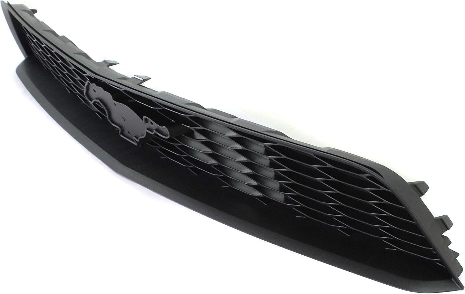 Front Grille Primed Black Shell and Insert Direct Replacement Compatible With 2010-2012 Ford Mustang FO1200520 AR3Z8200AE