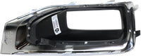 Front Fog Light Molding Primed With Chrome Bezel Right Passenger Side Direct Replacement Compatible With 2015-2020 GMC Yukon/XL GM1039187 22936427