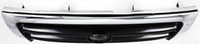 Front Grille Chrome Shell/Painted Dark Argent Insert Direct Replacement Compatible With 1998-2000 Toyota Tacoma TO1200213 5310004100