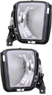 Front Bumper Chrome Steel + Upper Cover Primed + Lower Valance Air Dam Textured + Fog Lamps Left Driver & Right Passenger Side Direct Replacement Compatible With 2014-2022 Ram 1500
