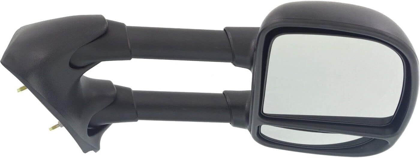 AUTOS PARTS PLUS Set Of 2 Front Manual Towing Mirror Manual Folding Non-Heated Textured Left Driver & Right Passenger Side Direct Replacement Compatible With 1999-2007 Ford F-Series Super Duty