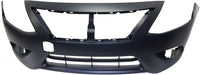 AUTOS PARTS PLUS Front Bumper Cover Primed Without Chrome Insert Direct Replacement Compatible With 2015-2018 Nissan Versa NI1000299 FBM229KM0J