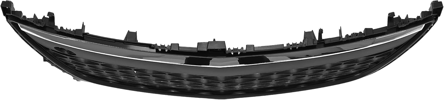 Front Bumper Grille Black With Chrome Trim Direct Replacement Compatible With 2010-2012 Mazda CX-7 MA1036121 EH44501T0H