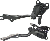 Set Of 2 Front Hood Hinges Steel Left Driver & Right Passenger Side Direct Replacement Compatible With 2010-2012 Mazda 3 MA1236122 MA1236121 BBM252410B BBM252420B