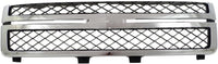 Front Bumper Chrome Steel + Grille + Upper Cover + Lower Valance + Extension Textured Direct Replacement Compatible With 2011-2014 Chevrolet Silverado 2500HD 3500HD GM1002838